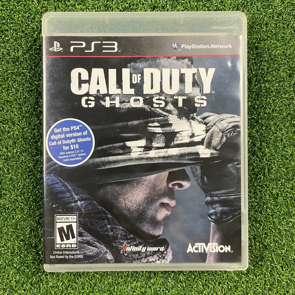 Lot of 3 Call of Duty 4: Modern Warfare, Modern Warfare 3, Ghost PlayStation 3